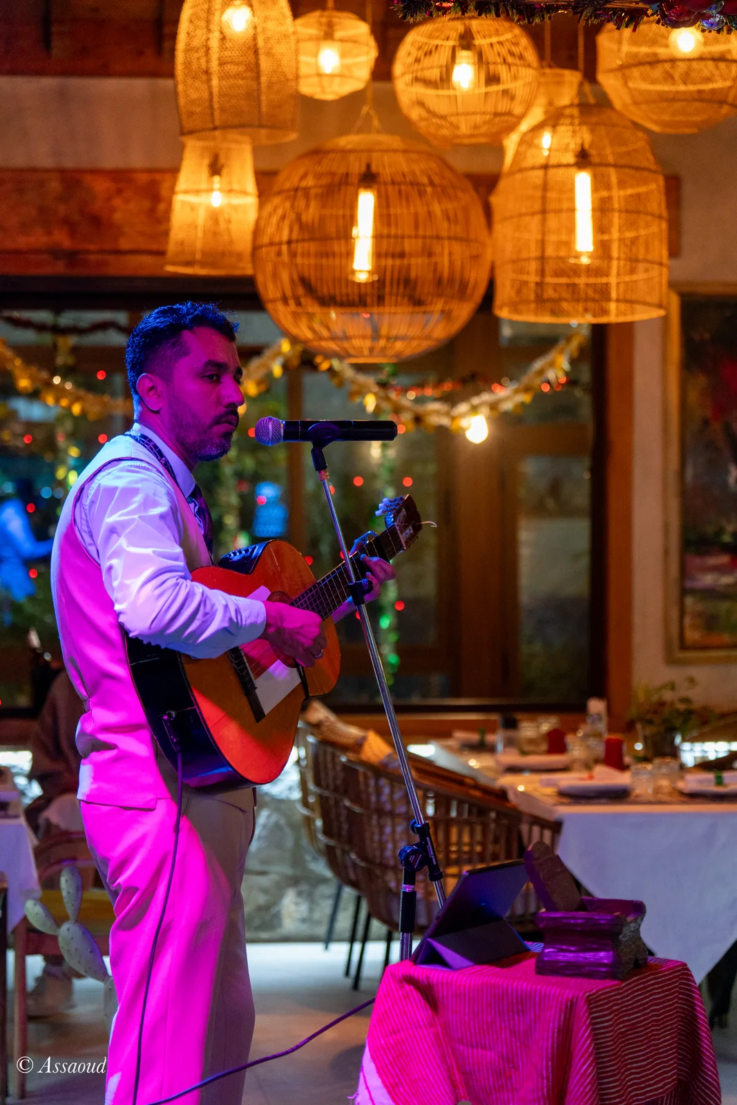 Guests celebrating New Year's Eve at Triana Chefchaouen