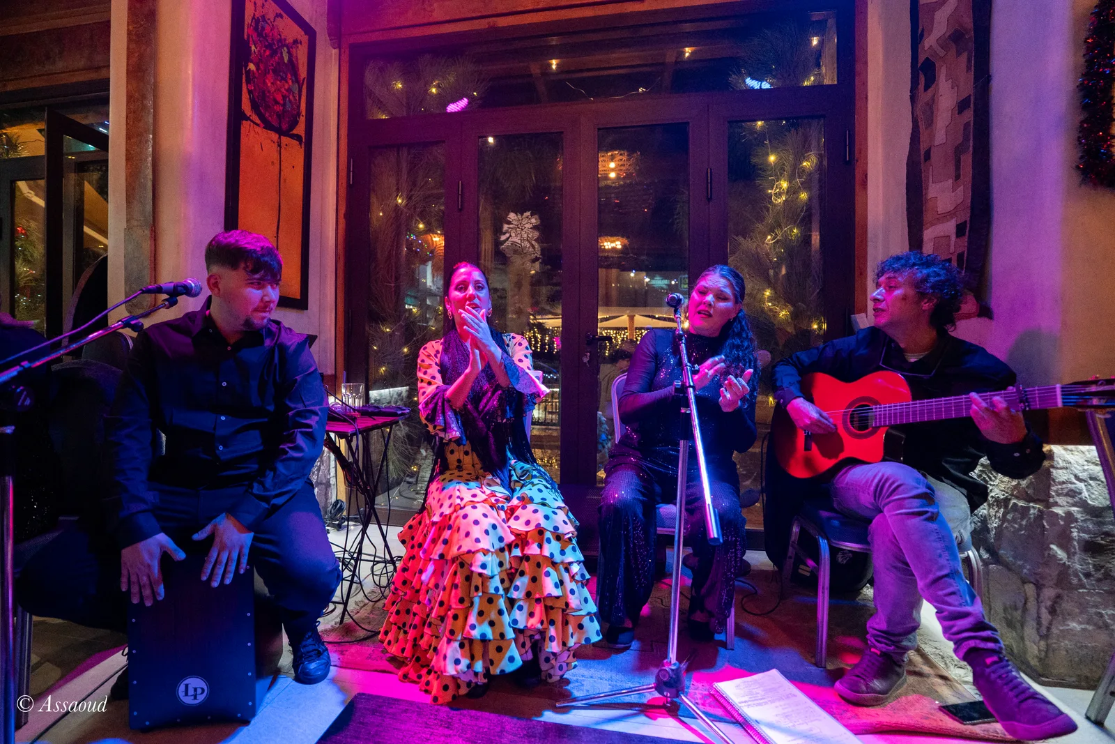 Festive gathering at Triana restaurant on New Year's Eve Chefchaouen
