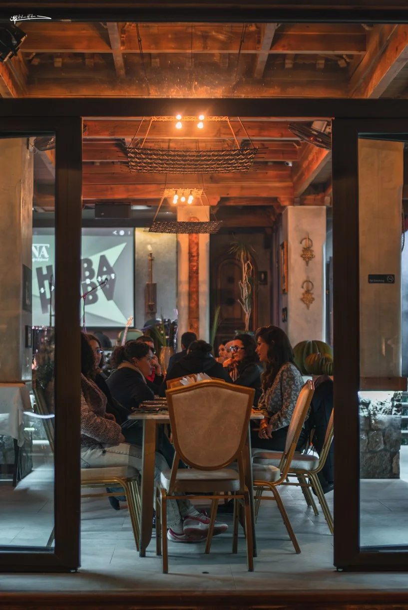 Guests enjoying dinner inside Triana in Chefchaouen