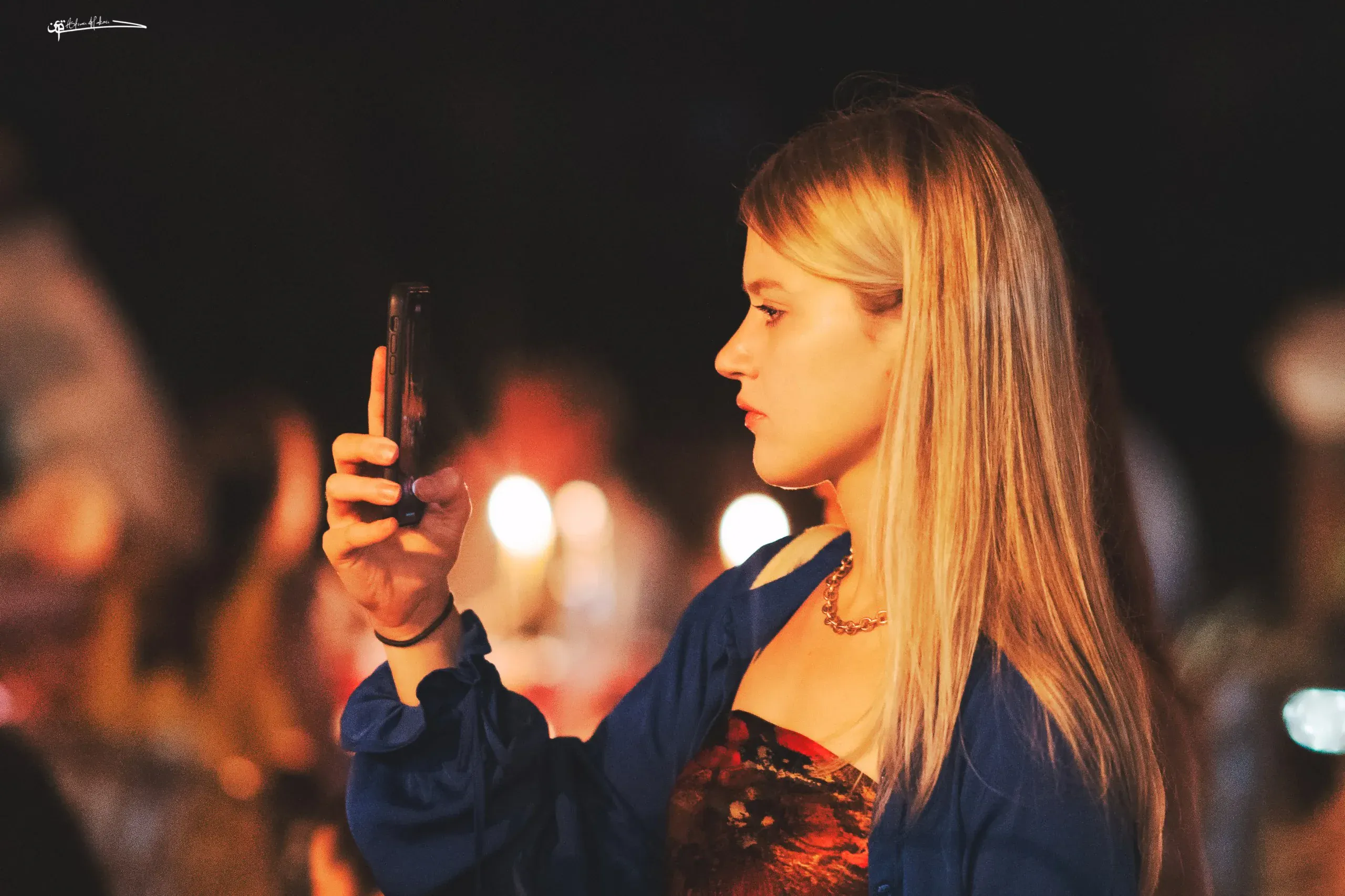 Musicians and guests on the Triana rooftop terrace in Chefchaouen